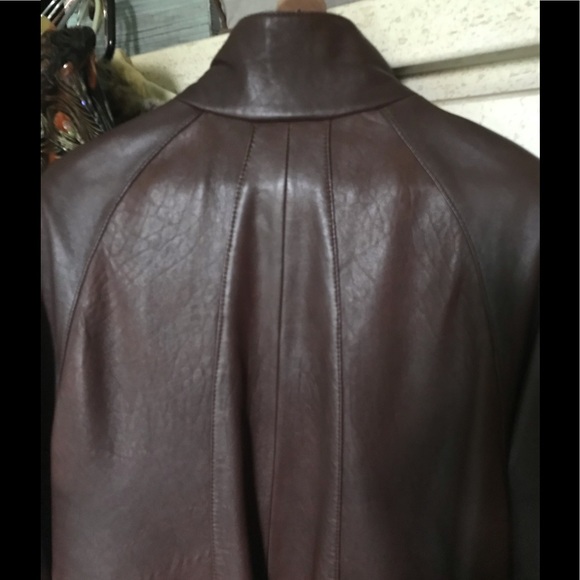 Vintage Genuine Leather Coat - Picture 4 of 7